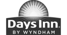 Black and white Days Inn logo