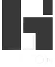 Black and white Heeton logo